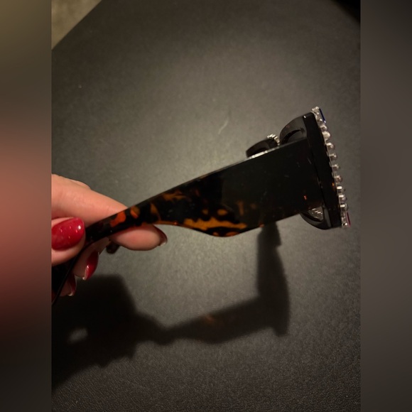 Colorful Rhinestone Sunglasses - Picture 2 of 2